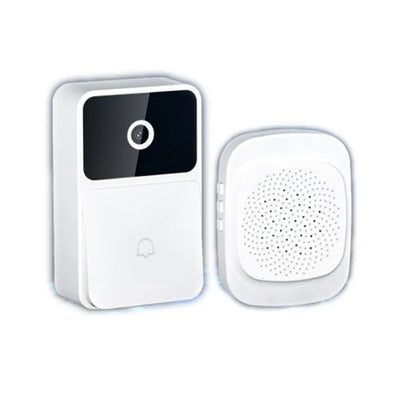 LinkMejor Video Doorbell Door Camera Wireless Night Vision Smart Home Security HD Door Bell Two Way Intercom Voice Change for Home Visual Doorbell