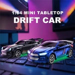 LinkMejor E84 E85 RTR 1/64 2.4G 4WD Mini Drift RC Car Race LED Light Two Speed Full Scale Radio Control High Speed Motor On-Road Racing Vehicle Model Boys Gifts Toys
