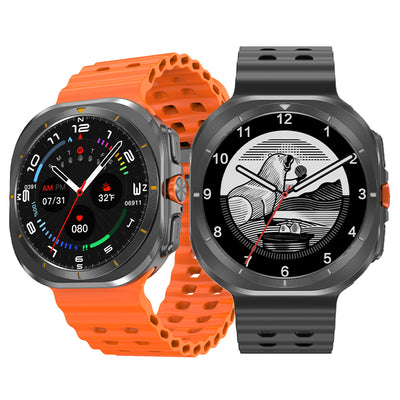 LinkMejor DT Watch Ultra 1.5inch HD Screen Built-in 4GB Memory 1000+ Songs ChatGPT/Recorder/NFC/Compass bluetooth Call Heart Rate Blood Oxygen Monitor Sleep Monitoring Multi-sport Modes Music Playback IP68 Waterproof Smart Watch
