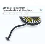 LinkMejor Car Hose Fan 3-Speed 360° Adjustment USB Powered Rear Seat Universal Vehicle Cooling Fan