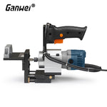 LinkMejor 2-In-1 Slotting Adjustable Wood Trimming Machine Holder Eletric Trimmer Holder Bracket for 65mm Trimming Machine