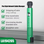 LinkMejor LA194205 Pen Style Network Cable Manager Compatible with Category 5 6 7 8 Ethernet Cables Lightweight Compact Wire Stripper Tool for Precise Cable Cutting and Management