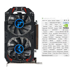 GTX1050TI 4GB GDDR5 Computer Graphics Card 128-Bit Dual Fan HDMI/DP DVI PCI-E 3.0 1080p Gaming GPU
