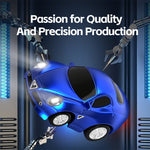 LinkMejor Q7201 1/72 2.4G Mini RC Car LED Light 3 Speed Adjustable Full Scale Q Version Desktop Micro Remote Cruise Control Vehicles Models Toys