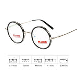 Retro Round Metal Frame Reading Glasses Minimalist Anti-blue Light Presbyopia Eyeglasses