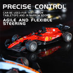 LinkMejor HG4-234 RTR 1/64 2.4G Mini RC Car F1 Formula Racing Alloy Shell Three Speed Support App Remote Control LED Light Highly Simulated Classic Desktop Vehicles Models Toys Collection Gift for Children