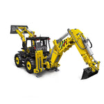 Mould King 17036 RC Backhoe Loader Technical Truck Engineering Car MOC Building Block Brick Assembly Kit Support Remote Controll APP Controll for Children Birthday Gift