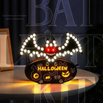 Mischievous Bat Night Light Kit USB 3.1 To Type-C Adapter 5V DC Power Supply Dual-Touch Zones Multi-Mode Lighting Adjustable Brightness