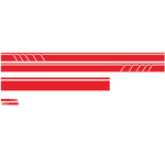 5pcs Universal Car Body Stripe DIY Sticker Decal Trim Side Hood Rear View Mirror Vinyl