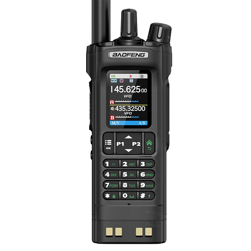 LinkMejor UV32 GPS 10W Long Range Walkie Talkie bluetooth Phone APP Programming Multi-band Wireless Copy Frequency 1000CH 10 NOAA Type-C Two-way Radio