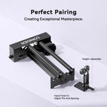 [EU/US Direct]LONGER Roller Kit 360° Rotary Engraving Accessory Height Adjustable Wide Compatibility for Cylindrical Objects and Extended Plate Engravings Laser Engraving Machines High Precision Tools