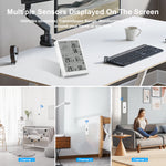 Tuya WiFi+RF433 Temperature & Humidity Sensor Sets Screen Display Monitor Main Sub devices Kits Indoor Outdoor Hygrometer Works With Alexa Google Home