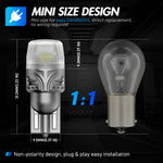 LinkMejor SL9 Series T10 DC9V-18V 400LM Car Signal Light Turn Signal Brake Light Reversing Light 2835 SMD Chips