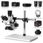 LinkMejor 21MP 4K 1080P HDMI Video Camera Simul-Focal 3.5X-100X Continuous Zoom Stereo Trinocular Microscope CTV Adapter Barlow Lens