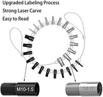 26PCS Thread Checker Set Metric and Inch Sizes Durable Comprehensive Coverage DIY Tool