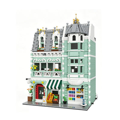 JQ10003 Toys General Store Architecture Style Educational  LED Light Strip Building Block Brick Assembly Kit for Children Birthday Gift
