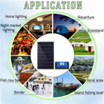 300W 12V Solar Panel Kit Polycrystalline USB Power Portable Outdoor Rechargeable Solar Generator IP65