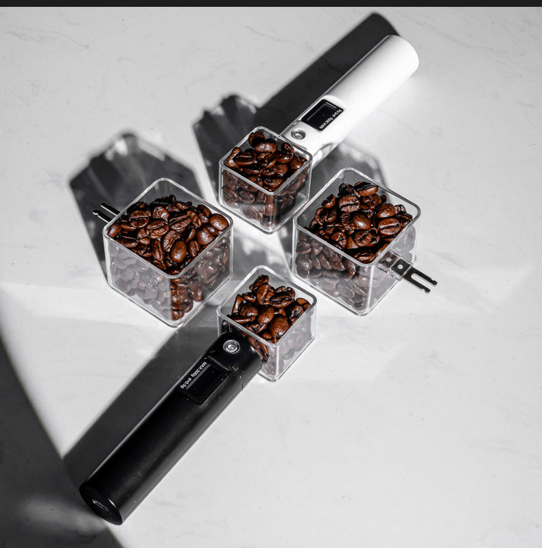 Rechargeable Coffee Bean Measuring Spoon Portable Electronic Coffee Scale Measuring Spoon Built-in Level Gram Scale Rechargeable Detachable Coffee Bean Measuring Spoon