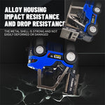 LinkMejor HG4-244 RTR 1/64 2.4G Mini RC Car Alloy Forklift with Trailer Suppprt App Remote Control LED Light Sound Engineering Vehicle Desktop Toys Model Collection Gift For Boys