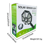 Outdoor Solar Street Light 168LED Solar Wall Light with Motion Sensor for Garden Warehouse and Exterior Wall