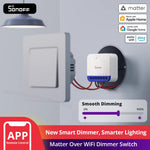 LinkMejor MINI-DIM MINI Extreme Matter Over WiFi Dimmer Switch Wide Lighting Compatibility Matter-enabled Google Apple Home Alexa