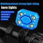 LinkMejor 2-in-1 Wired Control Bicycle Horn Headlight 140dB Electric Bell 350LM Rechargeable Bike Front Light for MTB Cycling Safety