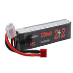 LinkMejor 11.1V 2200mAh 65C 3S LiPo Battery T Deans Plug for RC Car