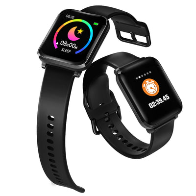 BlitzWolf® BW-HL1 Heart Rate Blood Pressure Oxygen Monitor 8 Sports Mode IP68 Waterproof Multi-language Display Music Control Smart Watch