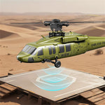 LinkMejor U9901 2.4G 6CH 6-Axis Gyro Brushless Motor Optical Flow Positioning Barometric Altitude Simulation Aerobatic RC Helicopter RTF