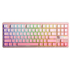 LinkMejor F87 Pro V2 Custom Mechanical Keyboard with LED Matrix Display Gasket Structure Wireless Tri-Mode 80% Layout RGB Hotswap Keys 8K Return 10000mAh Esports Gaming Keyboard