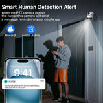 LinkMejor WHD912B 2MP Outdoor Security Camera 1080P HD IP66 Waterproof Color Night Vision AI Human Detection Wireless WiFi Camera ICSEE App