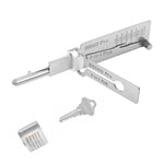 2 in 1 Stainless Steel Key Decoder Portable Precision Hook And Pickup Hand Tool O-ring Pickup Kit Maintenance Repair Kit