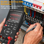 LinkMejor ZT-706S Handheld Oscilloscope Multimeter 3-In-1 Dual Channel 50MHz 280MSa/s 66000 Counts Signal Generator IPS Display