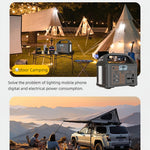 LinkMejor JSD012 100W Portable Power Station 76 8Wh LiFePO4 Battery 220V 24000mAh EU Plug Solar Generator for Camping Outdoor Emergency Backup Power Supply
