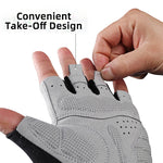 LinkMejor Half Finger Bicycle Gloves PU Leather Breathable Non-slip  Fashion Gloves for MTB Bike Cycling Fun