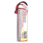 LinkMejor Power 11.1V 2600mAh 100C 3S LiPo Battery T Plug for RC Car