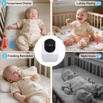 ABM206 HD Baby Monitor with Smartphone App Dual-Mode Night Light Safety Features 4.3 Inch Screen Video Monitoring WIFI Pet Baby Surveillance