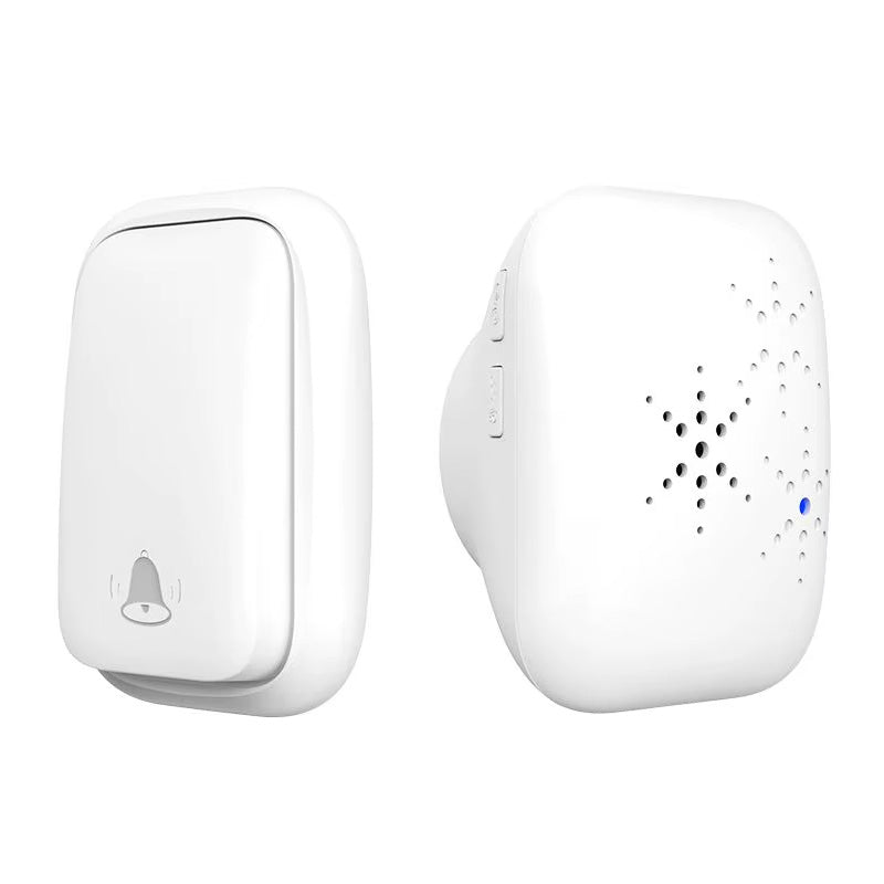 1-to-1 Battery-free Self Powered RF433 Wireless Doorbell EU Plug 38 Ringtones Outdoor IP44 Waterproof 150m Range Long Distance Door Bell