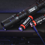 Weltool T15 1400lm 464m Elfin Flutist 14100 14500 LED Tactical Flashlight Penlight