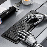 LinkMejor Wired Trackball Keyboard 64 Keys Scissor Switch Quiet Anti-interference Trackball Set Embedded USB Industrial Keyboard