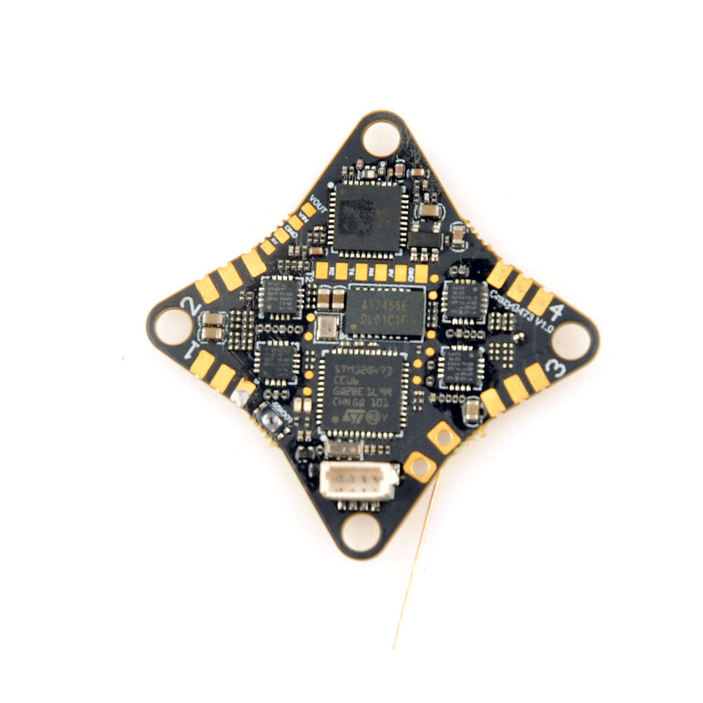 Happymodel CrazyG473 V1.0 AIO 5IN1 Flight Controller Built-in 1S 5A ESC UART ELRS and 5.8G Openvtx for 65mm 1S Micro RC Whoops FPV Racing Drones