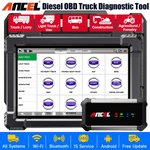 LinkMejor X7HD Diesel Truck Scanner OBDII Diagnostic Tool Heavy Duty Diesel Truck Scan Tool Heavy Duty Truck Scanner Professional Full System 12V 24V Oil Regen ECU Reset Battery OBD2 Diagnostic Tool