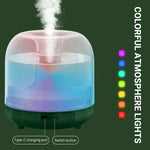Compat 500ML Colorful Light Glass Ultrasonic Air Cooling Mist Machine With Color Night Light Room Home Humidifier Diffuser