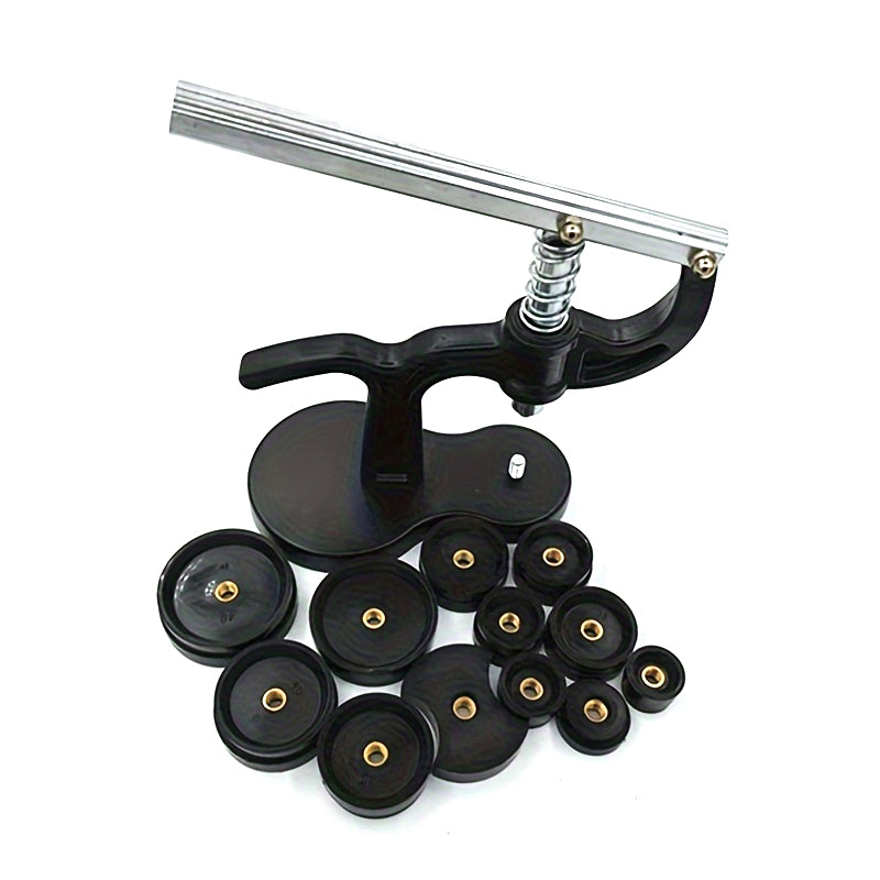 Professional Watch Repair Tool Kit 12pcs Watch Case Press 18mm to 50mm Alloy Material for Quartz Mechanical Watch Maintenance Assembly Required