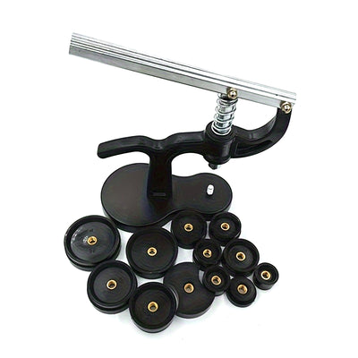 Professional Watch Repair Tool Kit 12pcs Watch Case Press 18mm to 50mm Alloy Material for Quartz Mechanical Watch Maintenance Assembly Required