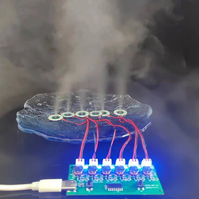 Ultrasonic Nebulizer DIY Kit Six Spray Atomization Module Type-C 108KHZ 5V Mist Maker Module Atomizer Circuit Board Assembly Humidifier Accessories