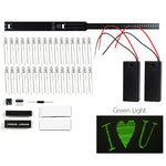 32-bit LED Flashing Light DIY Shaker Kit 8 Pattern Transformations Customizable Graphics Multi-Color LEDs Electronic Soldering Practice Kit