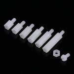 180pcs M3 Nylon White M-F Hex Standoff Spacers Screw Nut Assortment Kit with Box