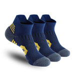 3 Pairs Men's Breathable Sports Socks Wicking Sweat Deodorant Outdoor Running Cycling Fitness Climbing Ankle Socks Comfortable