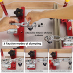 Router Table Coping Sled Rail Coping Sled with Clamps for Precise Front Joint Cutting of Cabinet Doors and Drawer